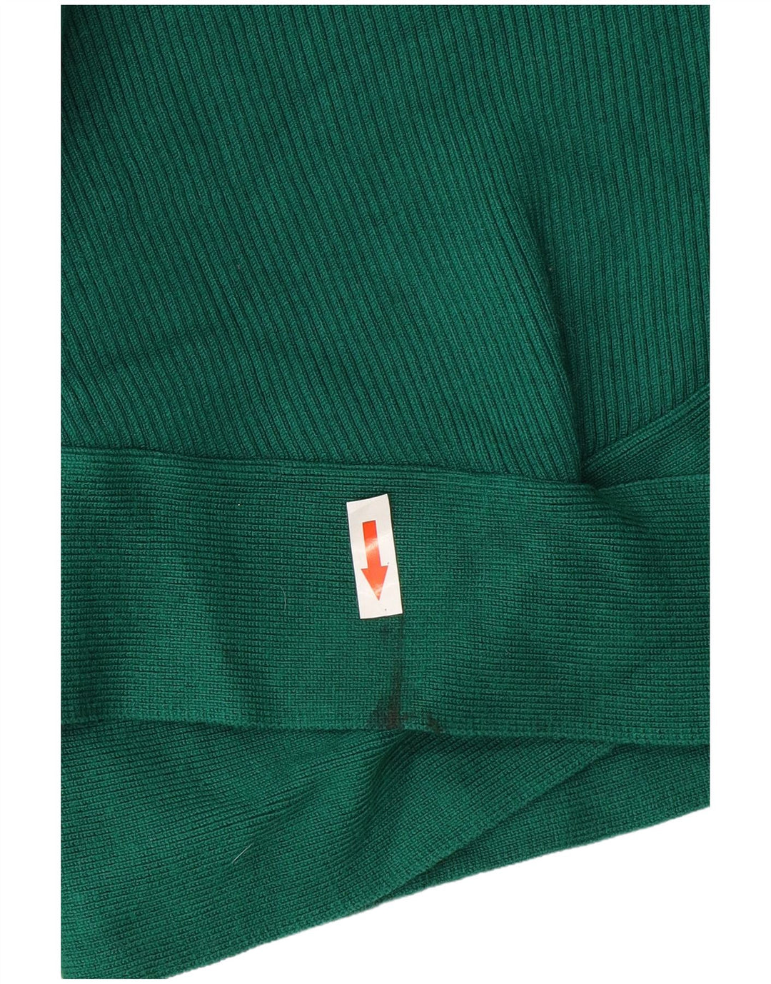 Zara Mujer Crop Top Manga Larga UK 42 Viscosa Verde Medio