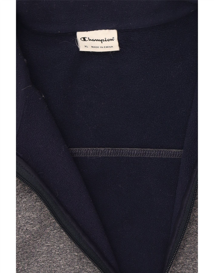 CHAMPION Mens Tracksuit Top Jacket XL Grey Polyester Vintage Champion and Second-Hand Champion from Messina Hembry 