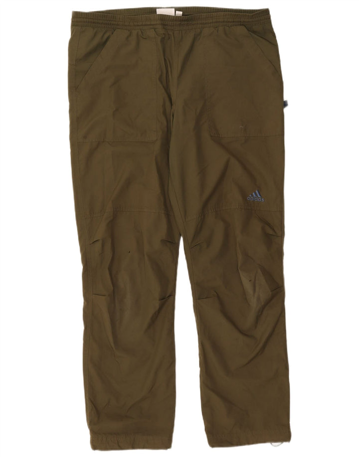 Pantalón De Chándal Adidas Hombre XL Caqui Poliéster