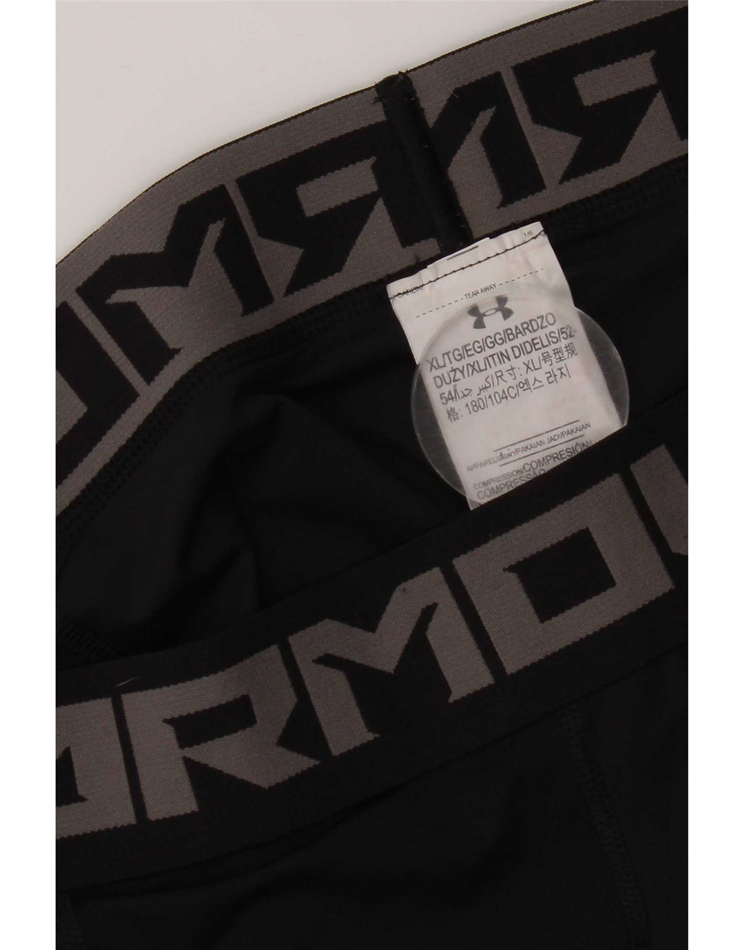 Under Armour Leggings gráficos para hombre XL Poliéster negro