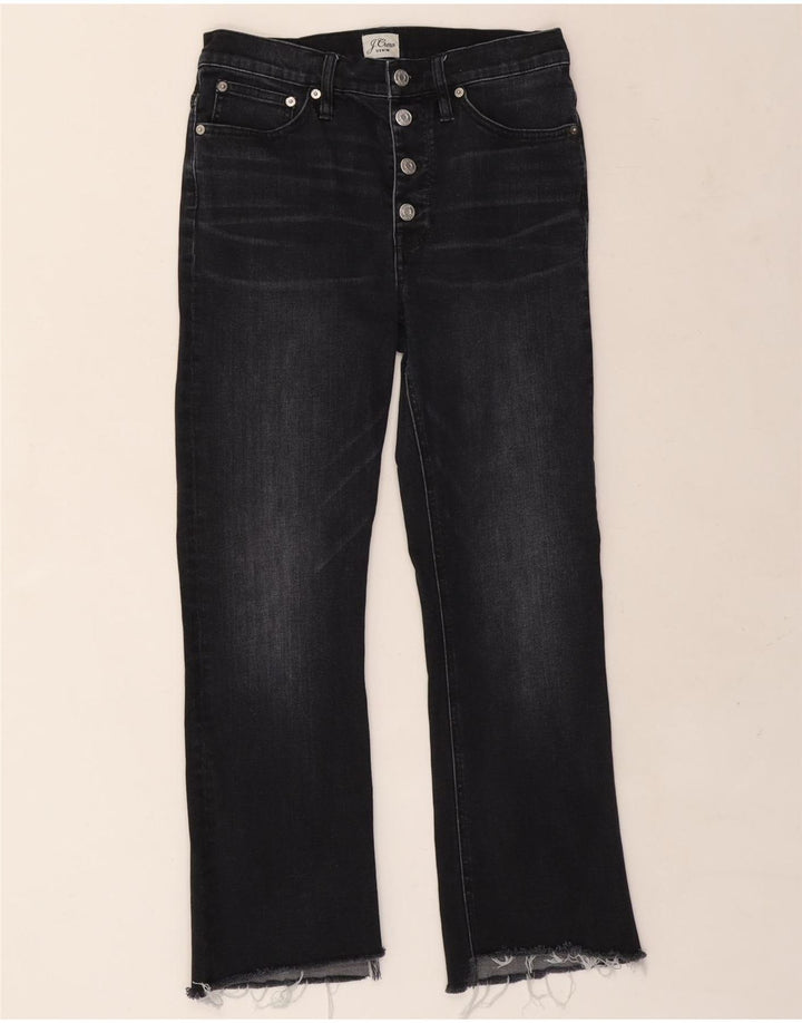 J. CREW Vaqueros Bootcut para Mujer W28 L26 Algodón Negro