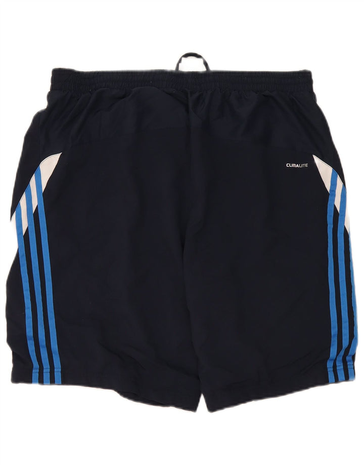 Adidas Pantalones cortos deportivos para hombre XL Azul marino Colorblock Poliéster