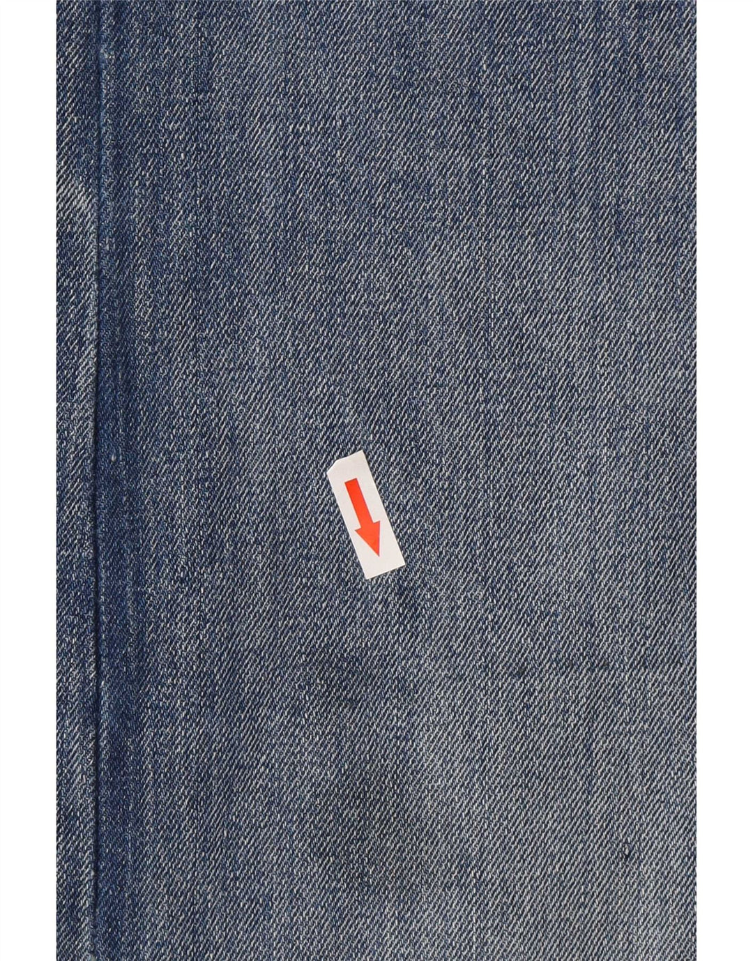 Falda vaquera vintage de cintura alta para mujer W30 azul medio
