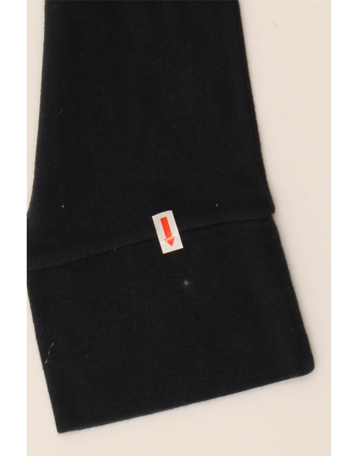 Hollister Hombre Graphic Top Manga Larga Grande Algodón Negro