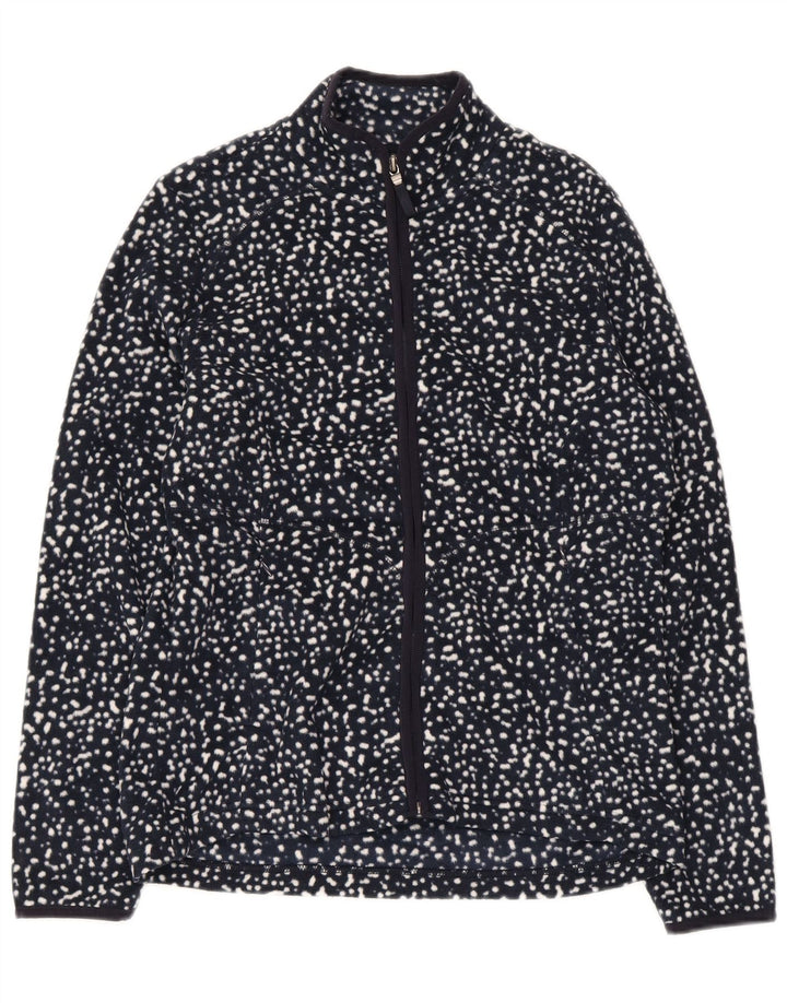 Marks & Spencer Chaqueta polar para mujer UK 12 Medium Azul marino manchado