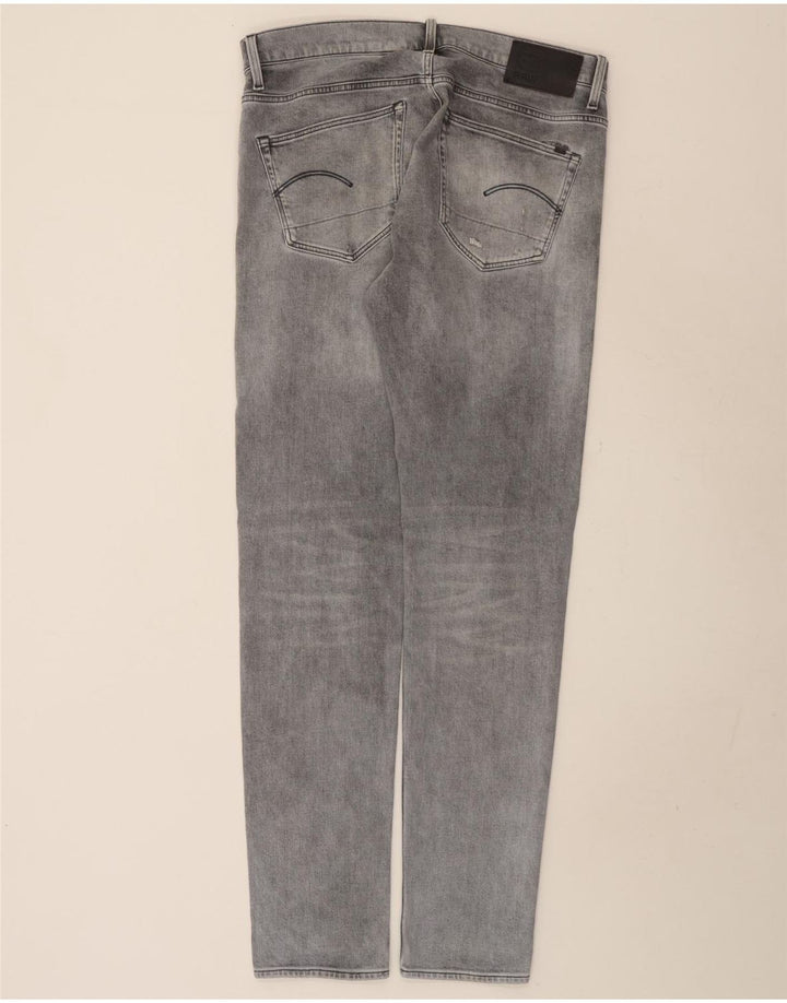 G-Star Hombre 3301 Vaqueros Slim Desgastados W36 L36 Algodón Gris