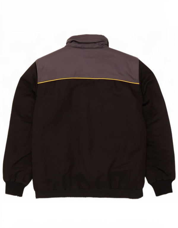 CAT Chaqueta utilitaria con capucha para hombre UK 42 XL Poliéster con bloques de color negro