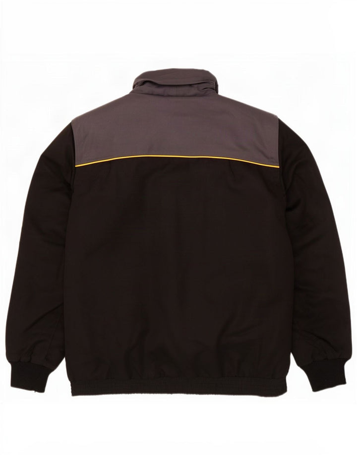CAT Chaqueta utilitaria con capucha para hombre UK 42 XL Poliéster con bloques de color negro