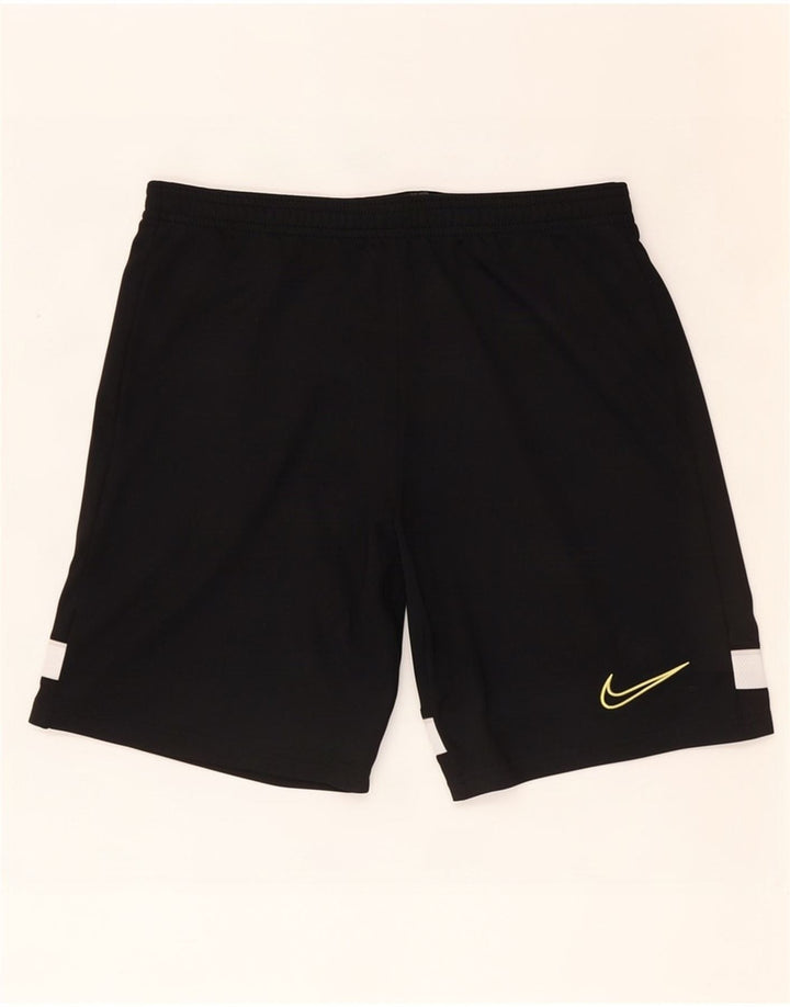 Nike - Pantalones cortos deportivos Dri Fit para hombre, poliéster color block, color negro, pequeño