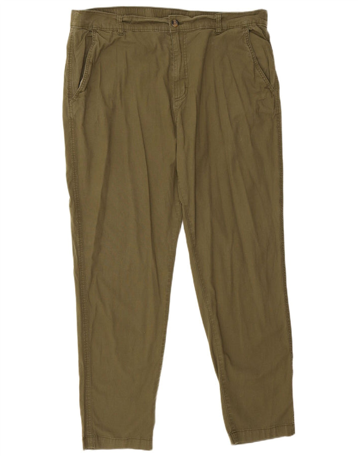 Eddie Bauer Pantalón chino cónico para hombre W40 L32 Algodón verde