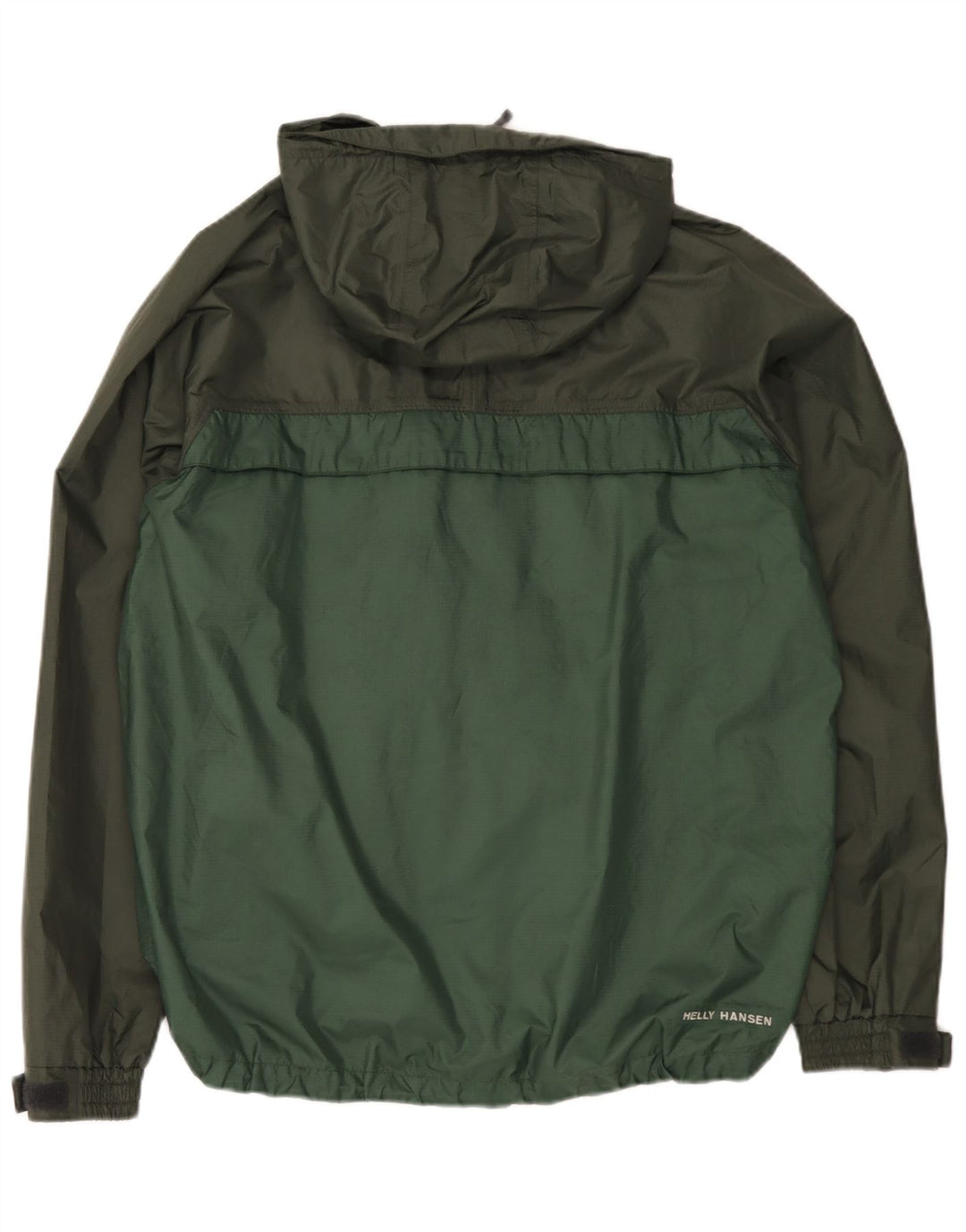 Helly Hansen Chaqueta impermeable con capucha para hombre Reino Unido 40 Grande Verde Colorblock Nylon