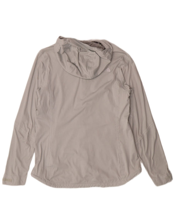 THE NORTH FACE Chaqueta impermeable con capucha para mujer UK 44 Poliéster gris grande