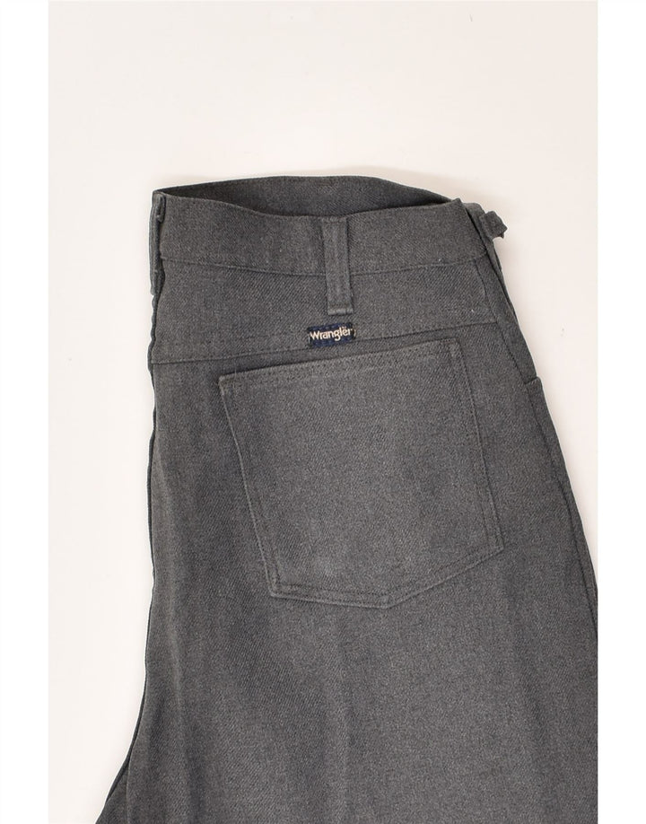 WRANGLER Womens Straight Casual Trousers W32 L27  Grey | Vintage Wrangler | Thrift | Second-Hand Wrangler | Used Clothing | Messina Hembry 
