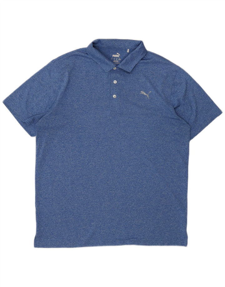 Polo Puma Hombre XL Poliéster Moteado Azul