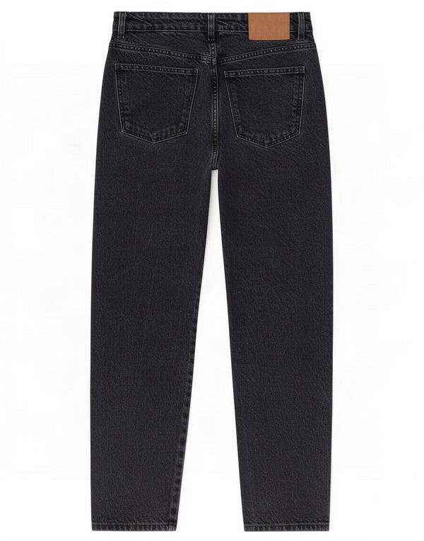 Zara Vaqueros Cónicos De Tiro Alto Para Mujer EU 36 XS W26 L27 Negro