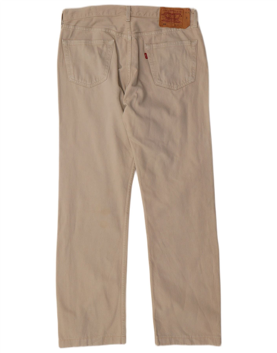 LEVI'S Vaqueros rectos 501 para hombre W36 L31 Algodón beige