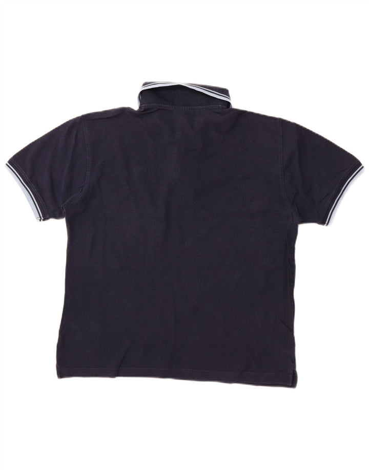 Diadora Polo Hombre Small Azul Marino Algodón