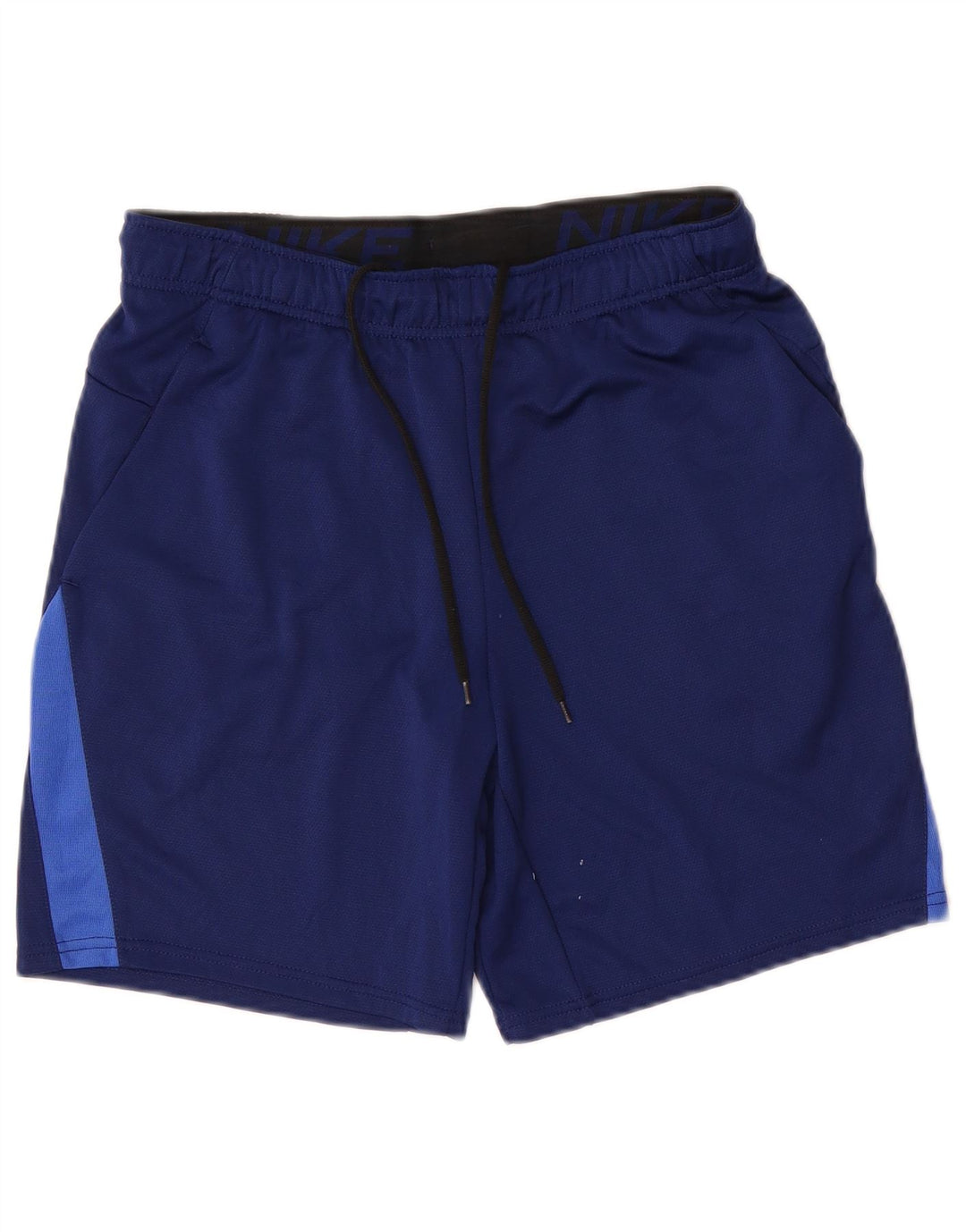 Pantalones cortos deportivos Nike Dri Fit para hombre Poliéster color block azul marino mediano