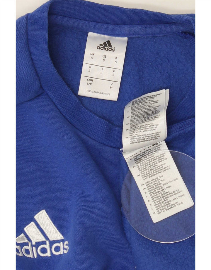 Adidas Hombre Sudadera Jumper Small Azul Algodón