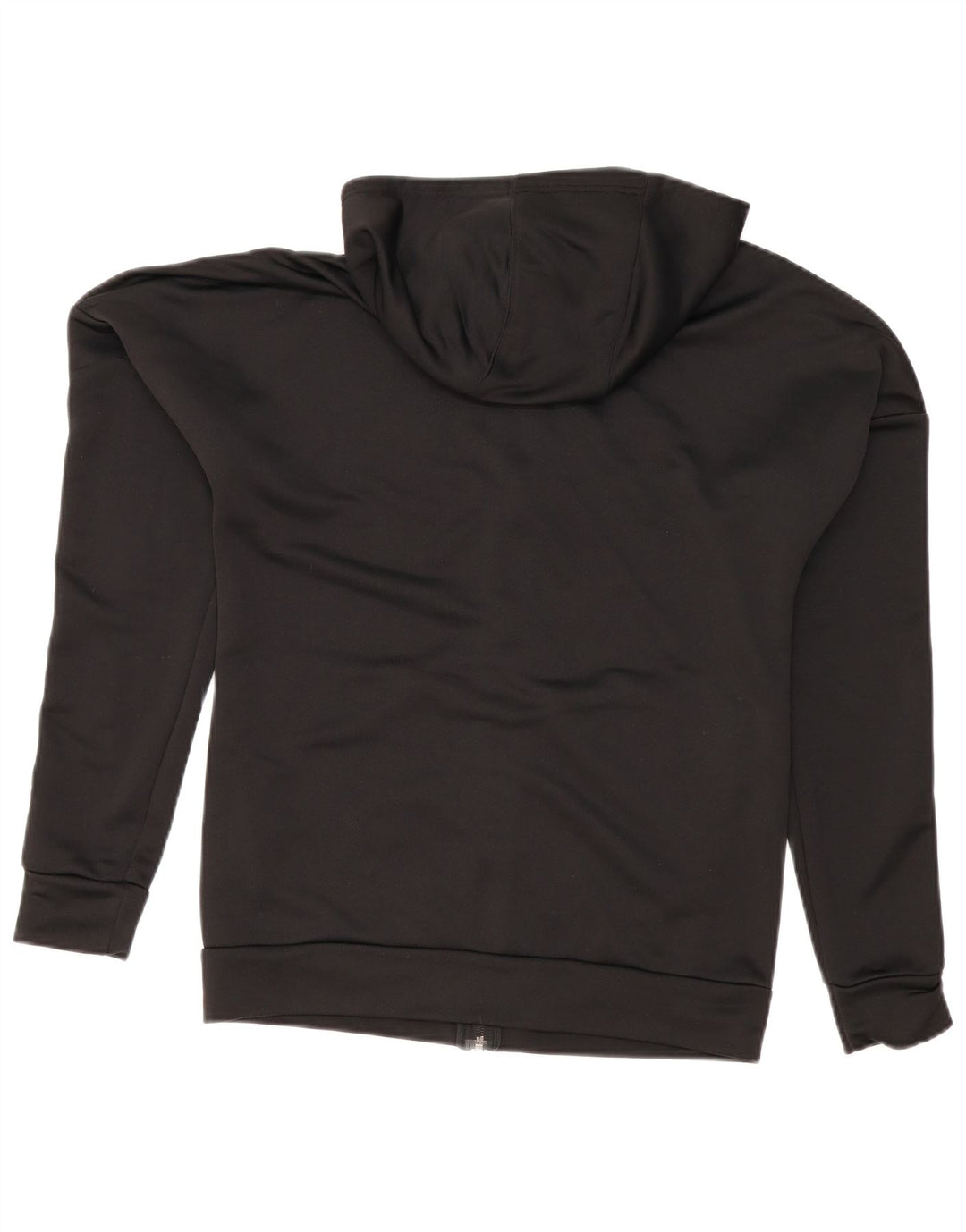 Adidas Sudadera con capucha y cremallera para hombre UK 38/40 Mediano Negro Poliéster