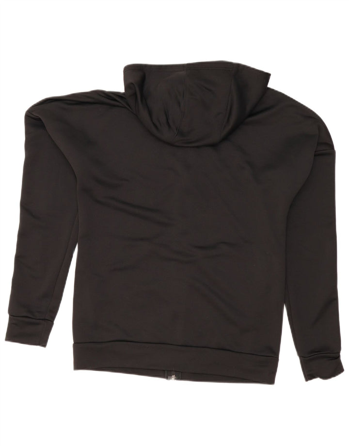 Adidas Sudadera con capucha y cremallera para hombre UK 38/40 Mediano Negro Poliéster