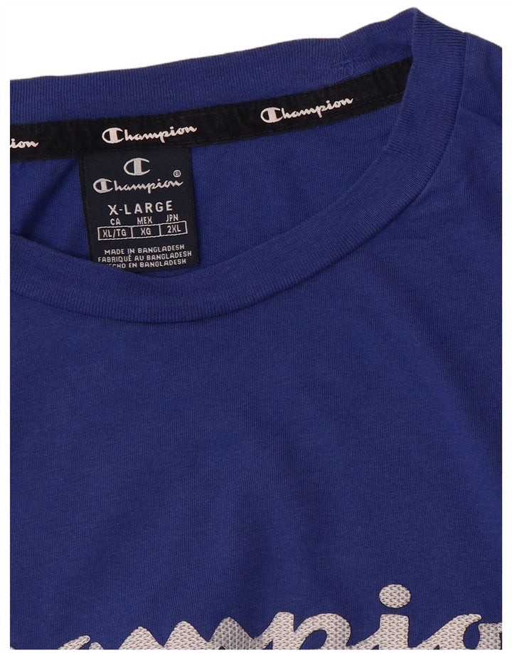 Champion Camiseta gráfica para hombre Top XL Azul
