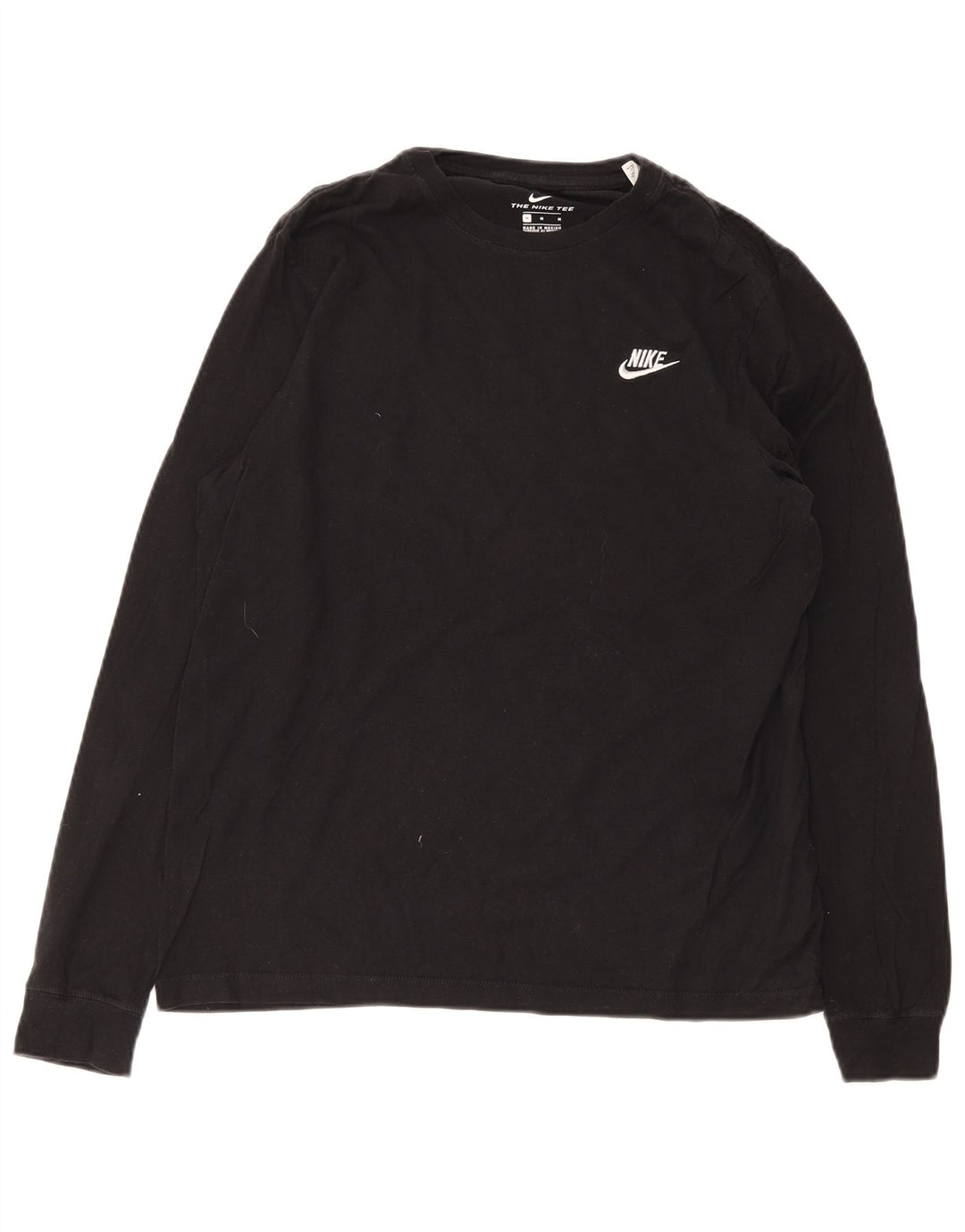 Camiseta Nike Hombre Manga Larga Algodón Negro Mediano
