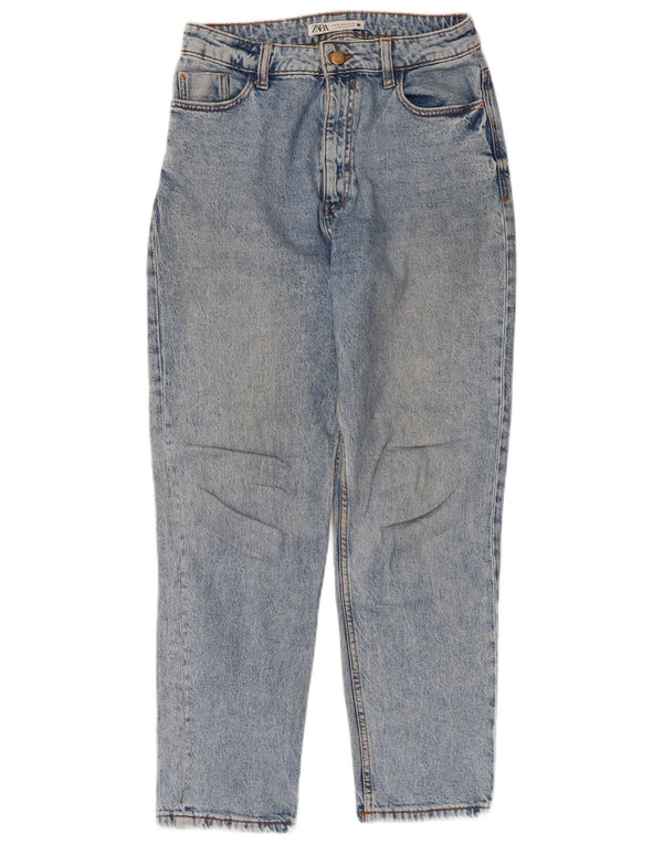 Zara Jeans Cónicos Para Mujer EU 38 Small W28 L27 Azul