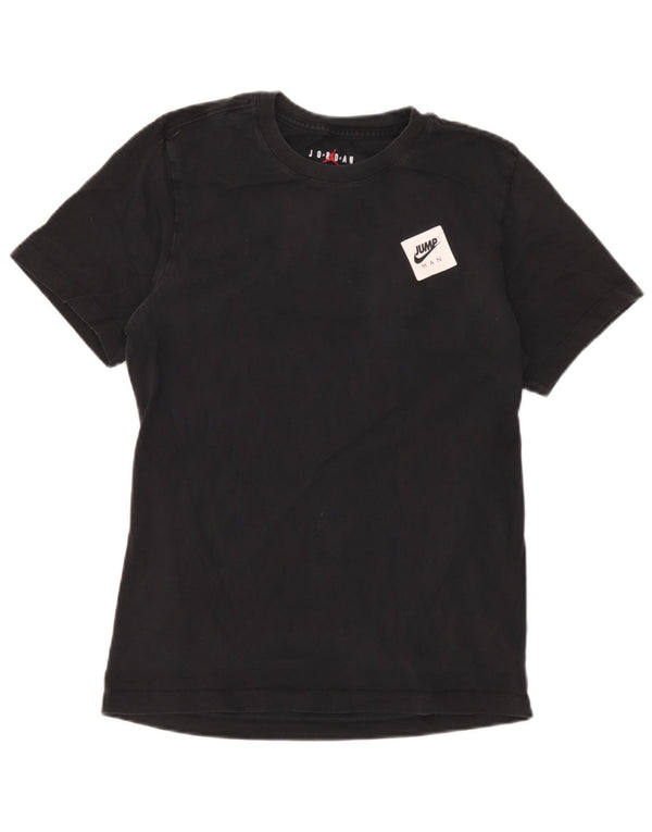 Jordan - Camiseta gráfica de ajuste estándar para hombre, talla pequeña, algodón negro