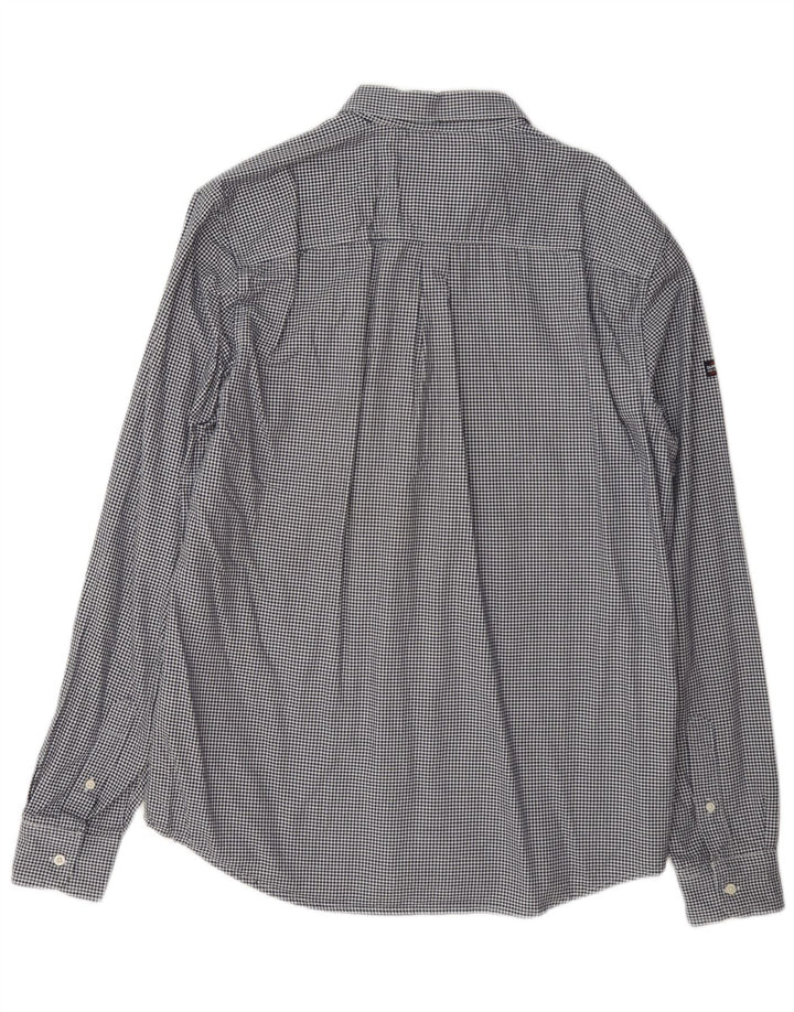 Superdry Camisa Regular Fit XL De Algodón A Cuadros Azul Marino Para Hombre