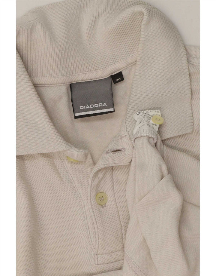 Polo Diadora Hombre Algodón Blanco Mediano