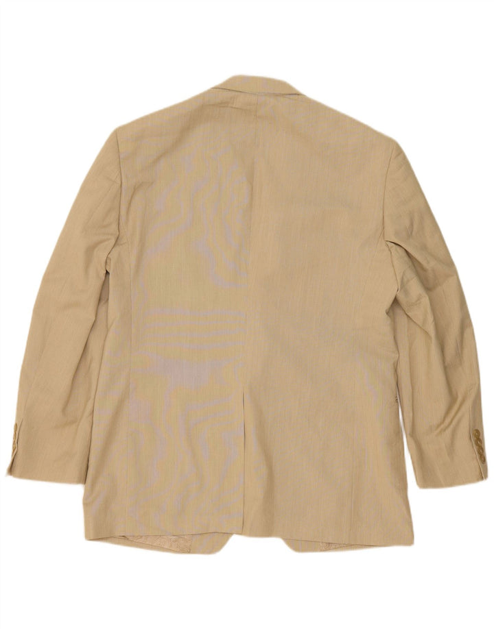 Chaps Chaqueta tipo blazer de 2 botones para hombre UK 40 Large Beige Poliéster