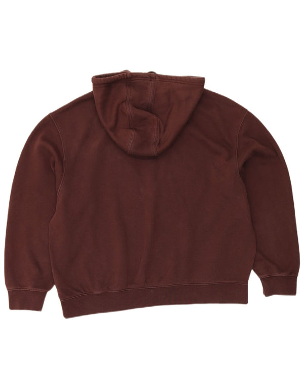 Adidas Sudadera con capucha extragrande para mujer UK 8/10 Small Brown Cotton