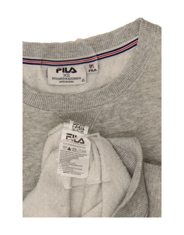 FILA Mens Sweatshirt Jumper XS Grey Cotton Vintage Fila and Second-Hand Fila from Messina Hembry 
