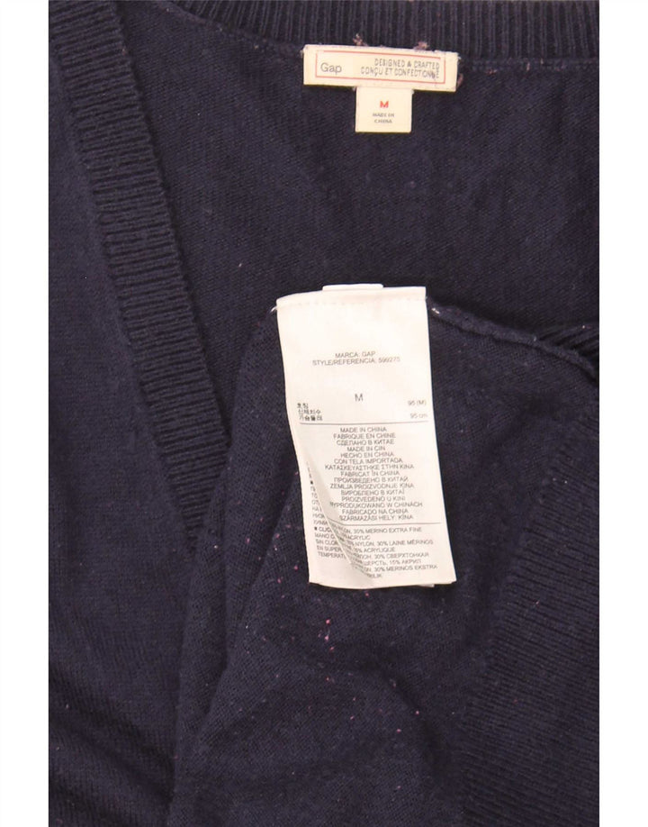 Gap - Cárdigan para mujer, talla 40, nailon azul marino mediano