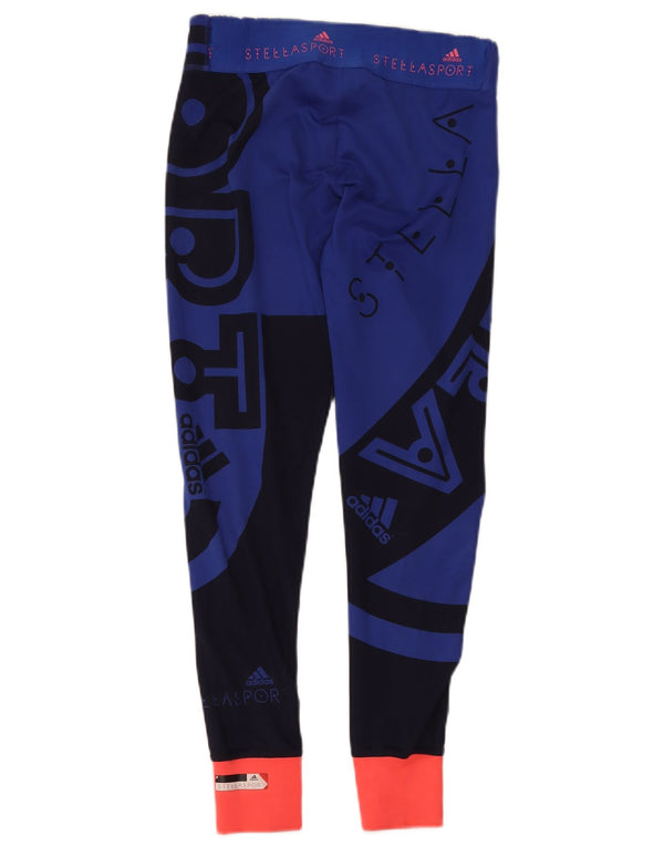 Adidas Mujer Stella Chándal Pantalones Joggers UK 8/10 Pequeño Azul