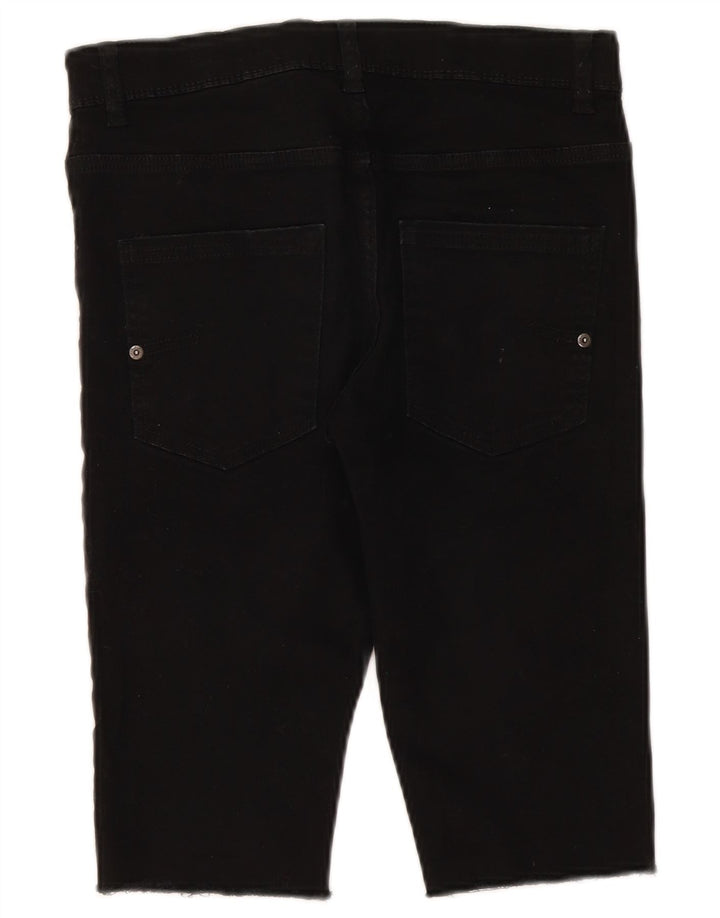 BENETTON Shorts Vaqueros Niña 13-14 Años 3XL W30 Negro Algodón