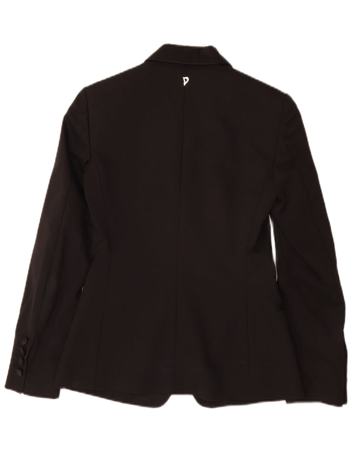 Dondup Chaqueta Blazer De 1 Botón Para Mujer IT 38 XS Algodón Negro
