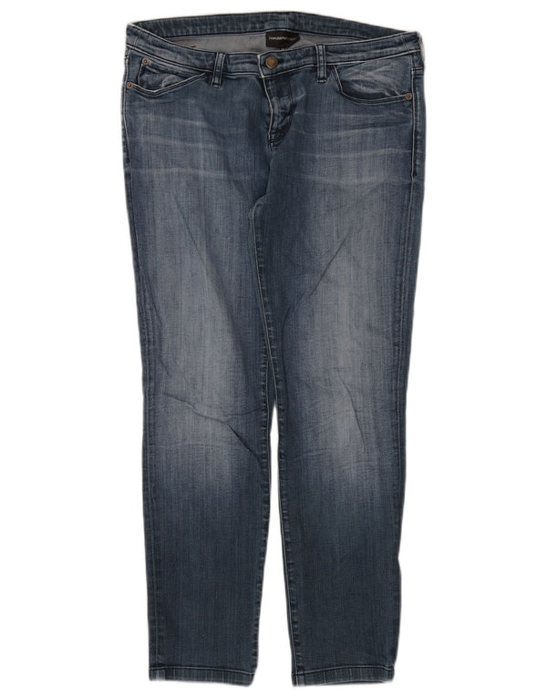 Emporio Armani Vaqueros Slim Mujer W30 L28 Algodón Azul