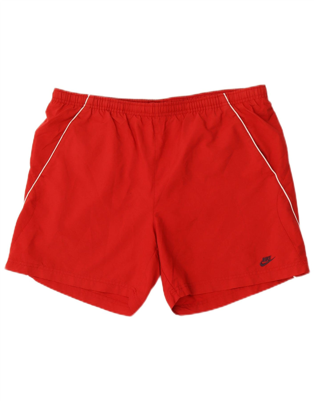Nike - Pantalones cortos deportivos para hombre, talla grande, poliéster rojo