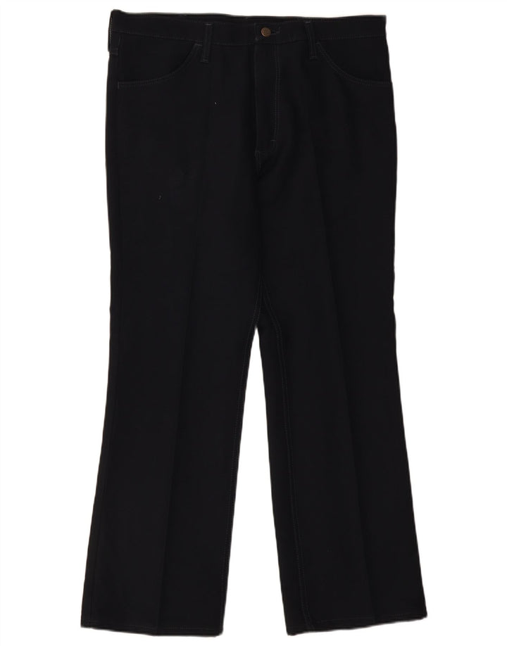 Wrangler Pantalones Casuales Rectos Para Hombre W36 L30 Poliéster Azul Marino