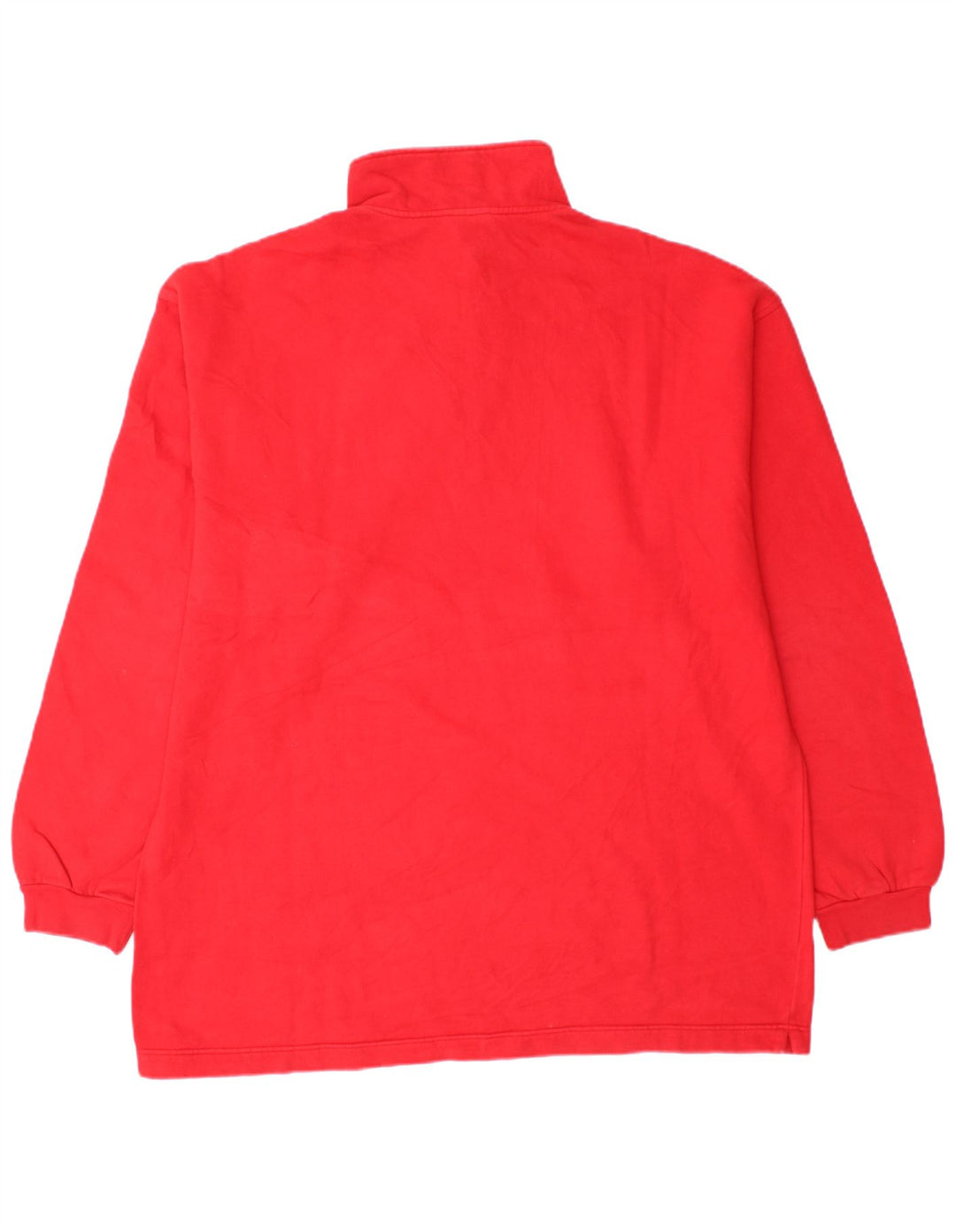 Think Pink - Sudadera con cuello y cremallera para hombre, color rojo