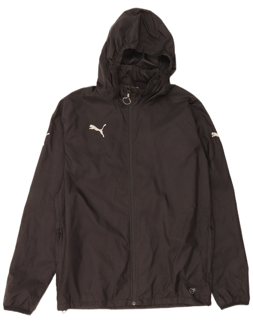 PUMA Chaqueta impermeable con capucha para hombre UK 38 Medium Black Nylon