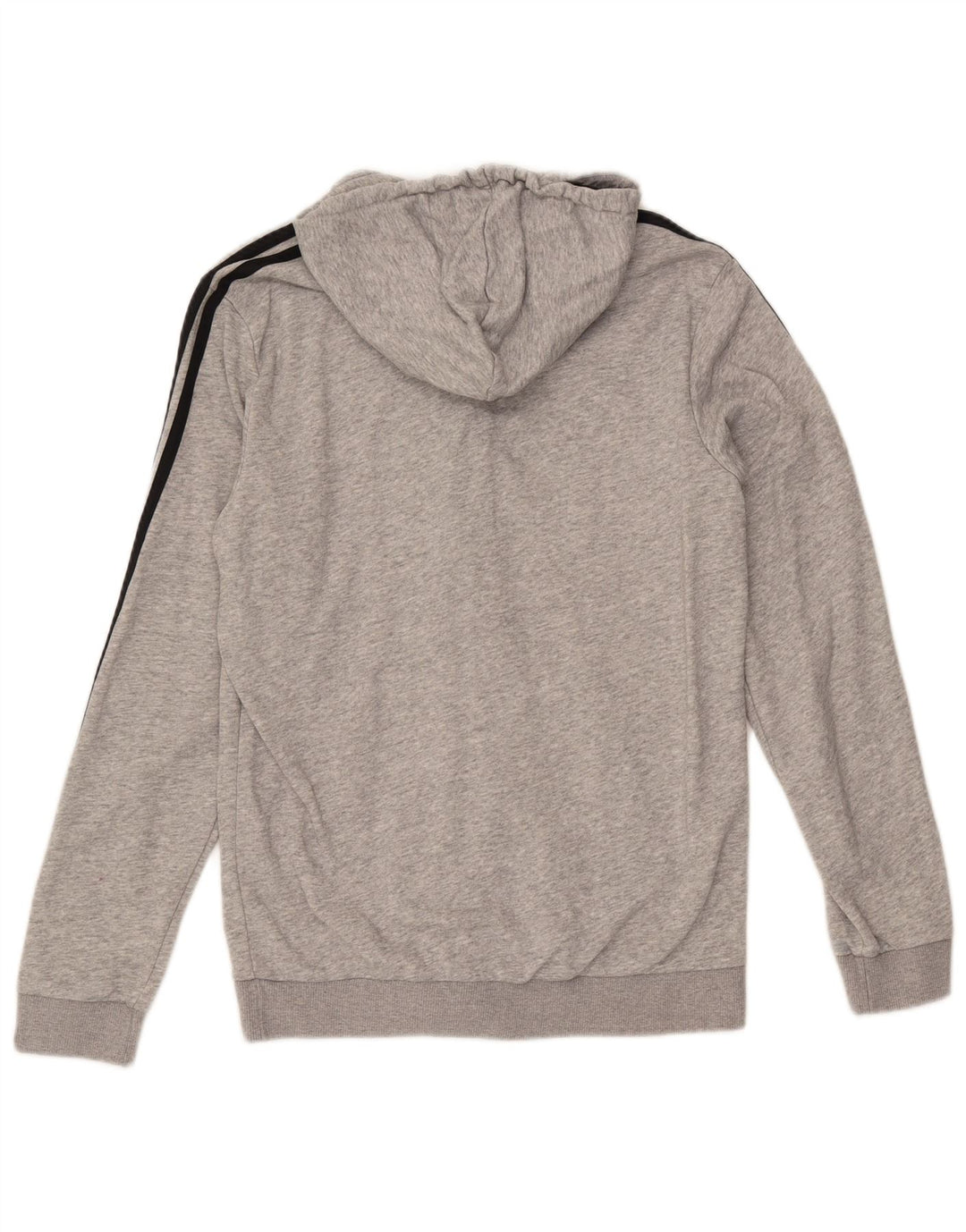 ADIDAS Sudadera con capucha y cremallera para hombre Algodón moteado gris medio