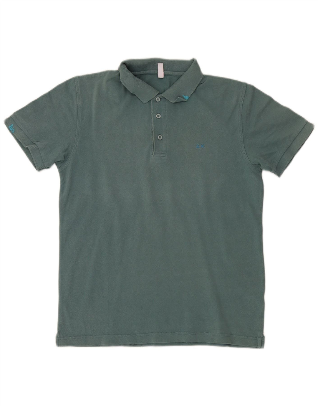 Polo Sun68 Hombre Algodón Verde Medio