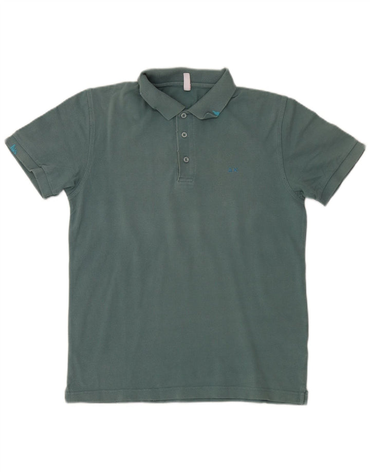 Polo Sun68 Hombre Algodón Verde Medio