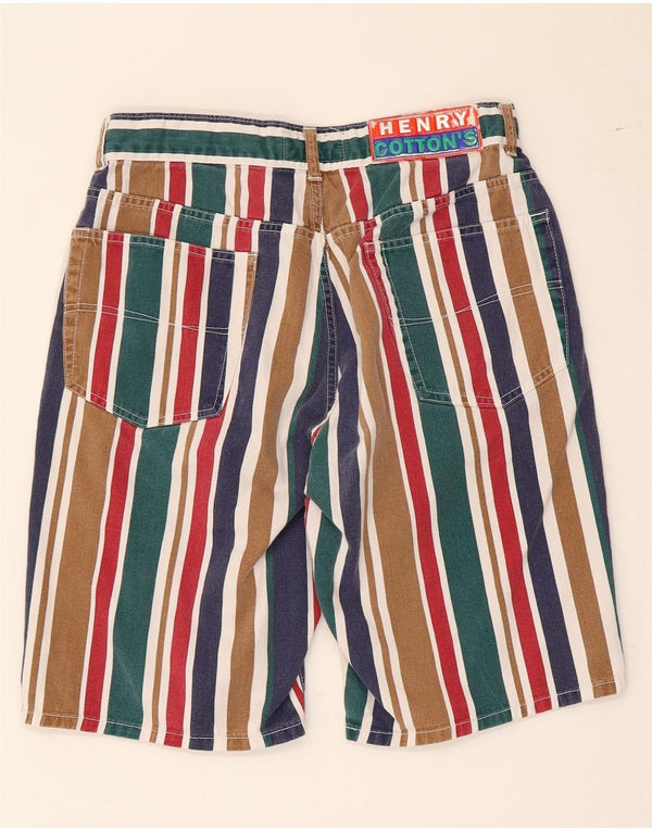 Henry Cottons Pantalones cortos de mezclilla para hombre IT 48 Medium W30 Algodón multicolor