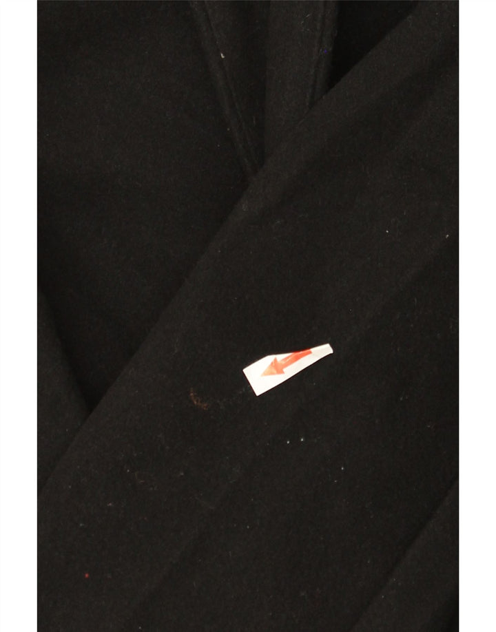 Abrigo con capucha ZARA Mujer UK 46 Large Poliéster negro