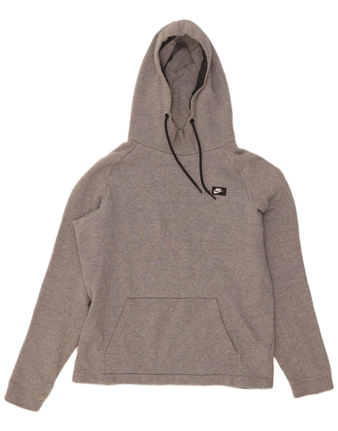 Nike Jersey con capucha para hombre, talla pequeña, algodón moteado gris