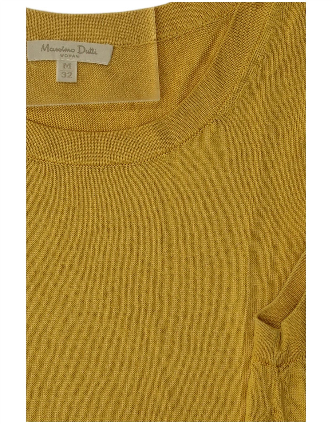 Massimo Dutti Camiseta Sin Mangas Mujer UK 12 Medium Amarillo